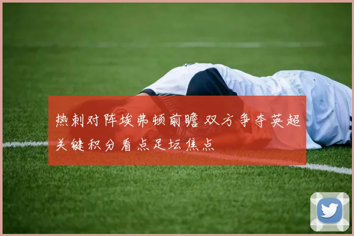 热刺对阵埃弗顿前瞻 双方争夺英超关键积分看点足坛焦点